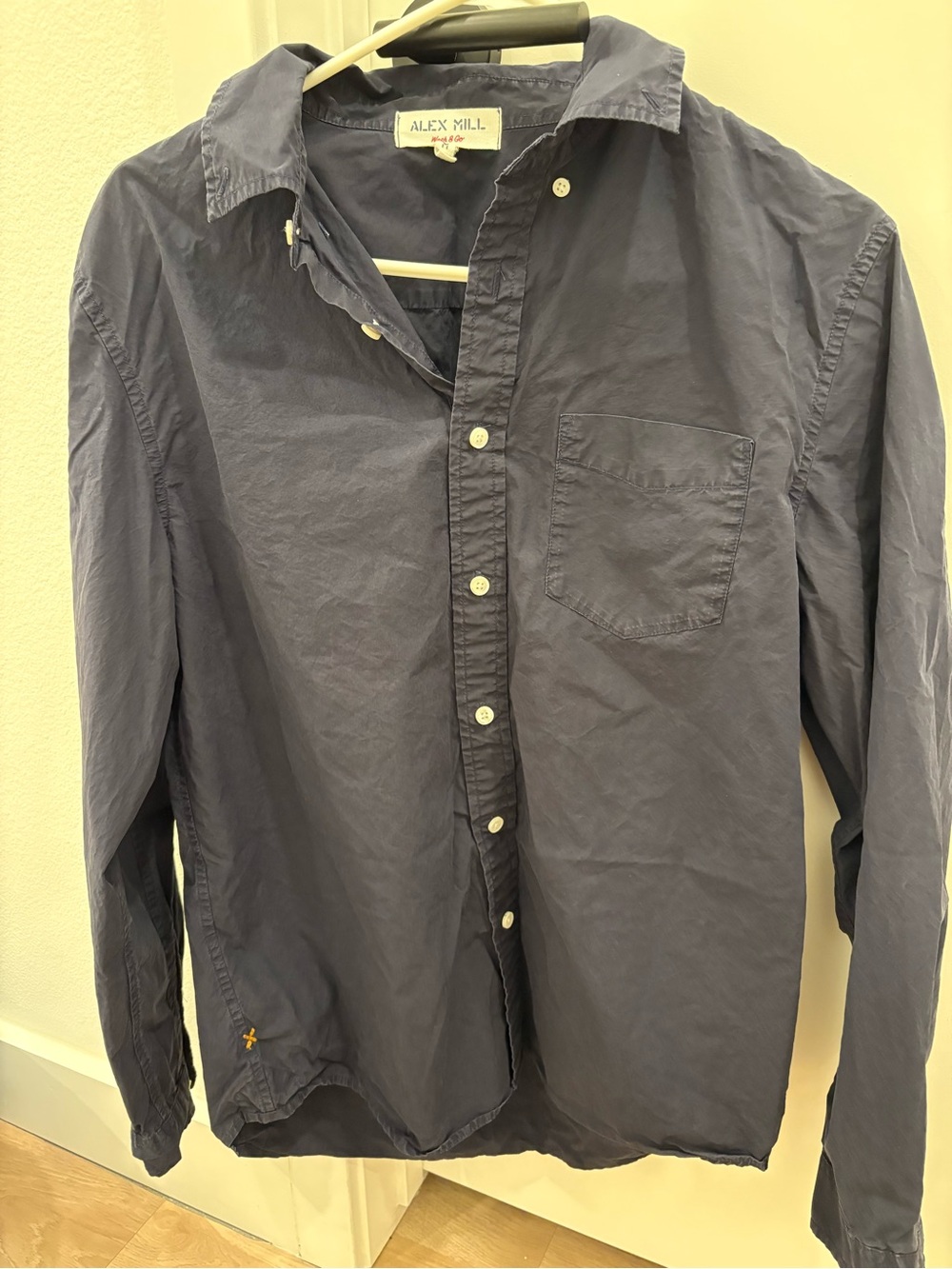 Alex Mill Shirt In Cotton Poplin *Read* - Picture 3 of 11